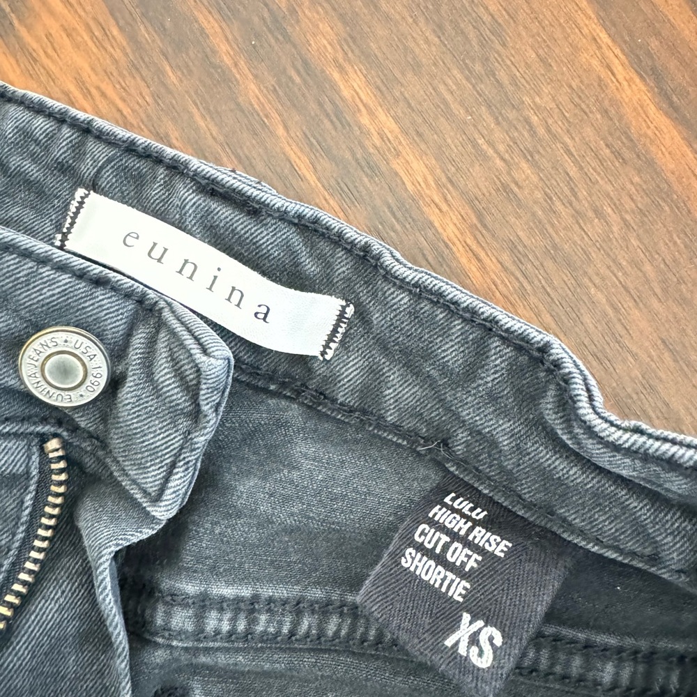 Black Jean shorts
